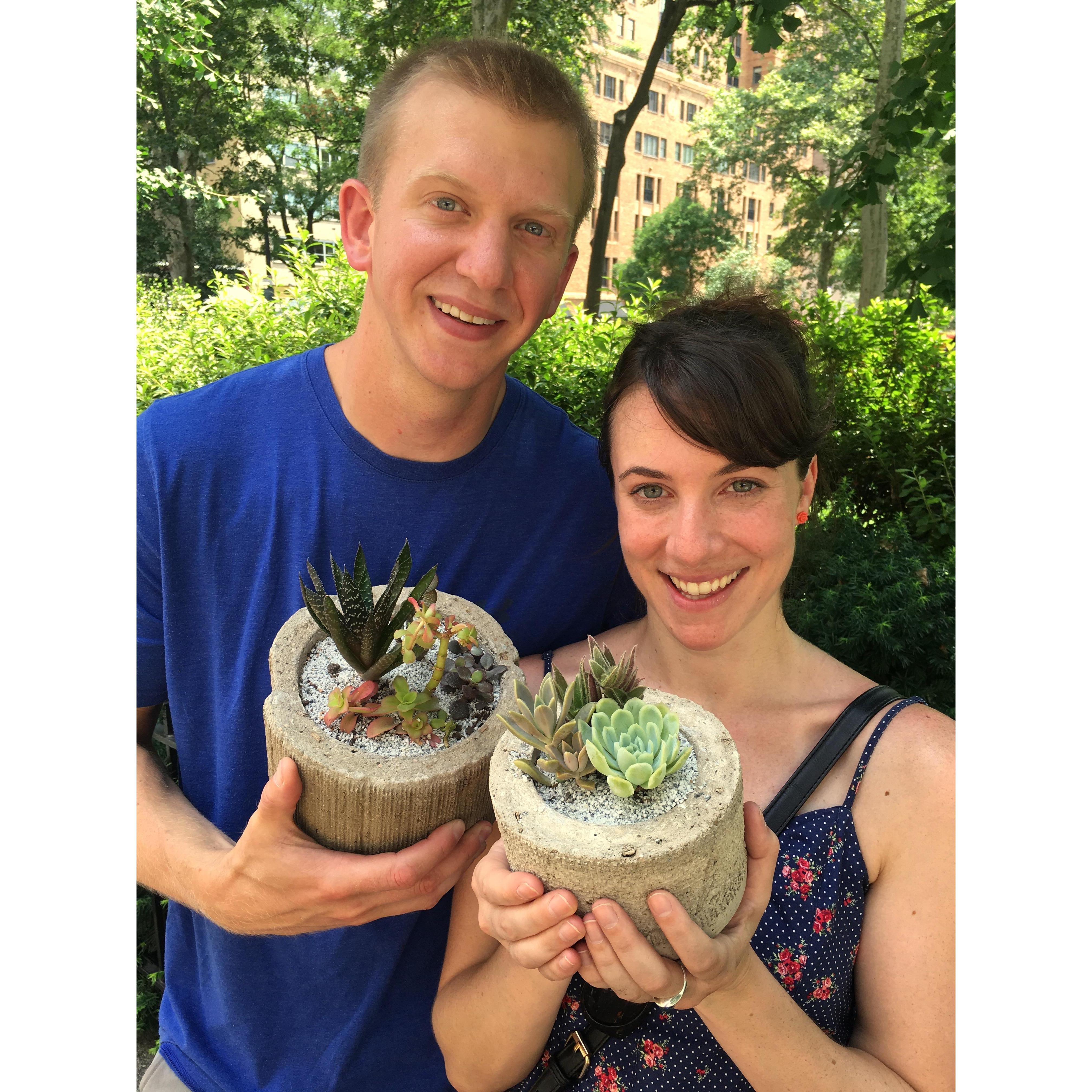 Introducing Meg to the wonderful world of horticulture!
