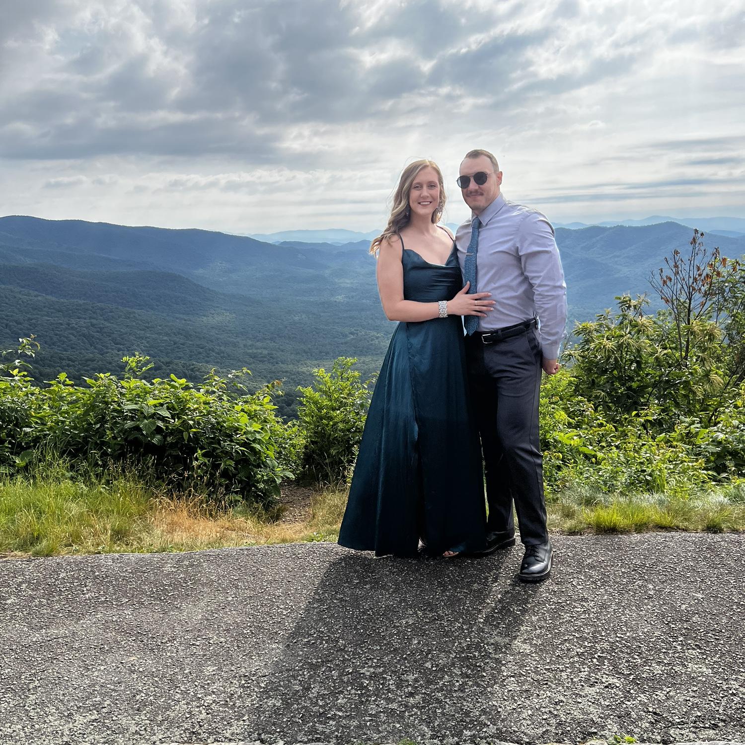 The wedding of Jocelynn (a bridesmaid) and Joe Romano in North Carolina.