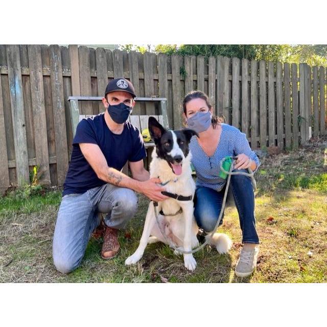 Our first pic with Bruni when we picked him up from his foster parents in fall of 2021.