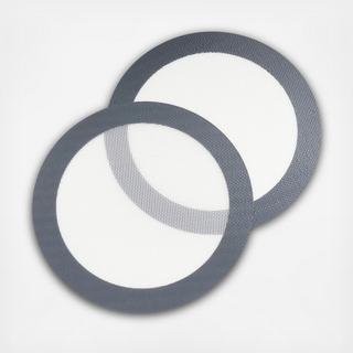 Round Silicone Baking Mat, Set of 2