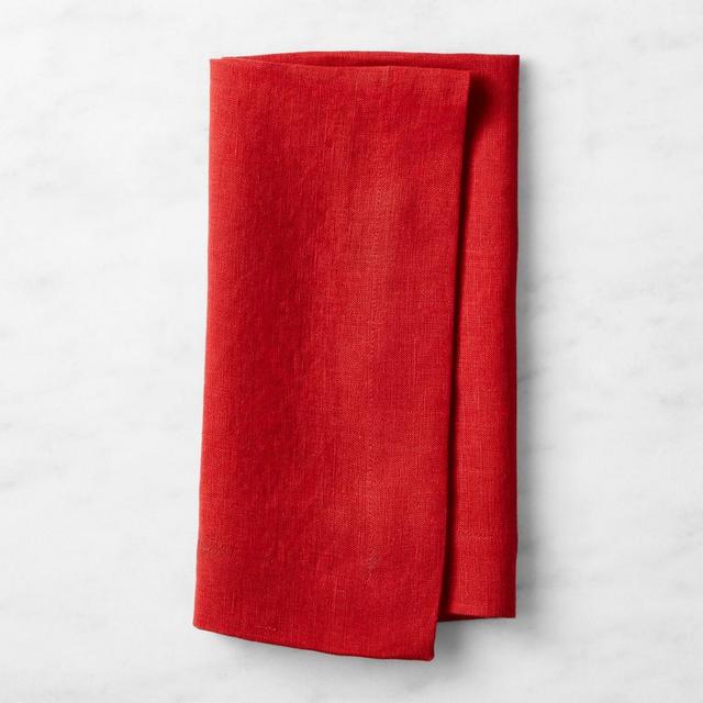 Signature Linen Napkins, Set of 4, Red