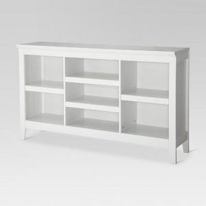 Carson Horizontal Bookcase with Adjustable Shelves - White - Threshold™