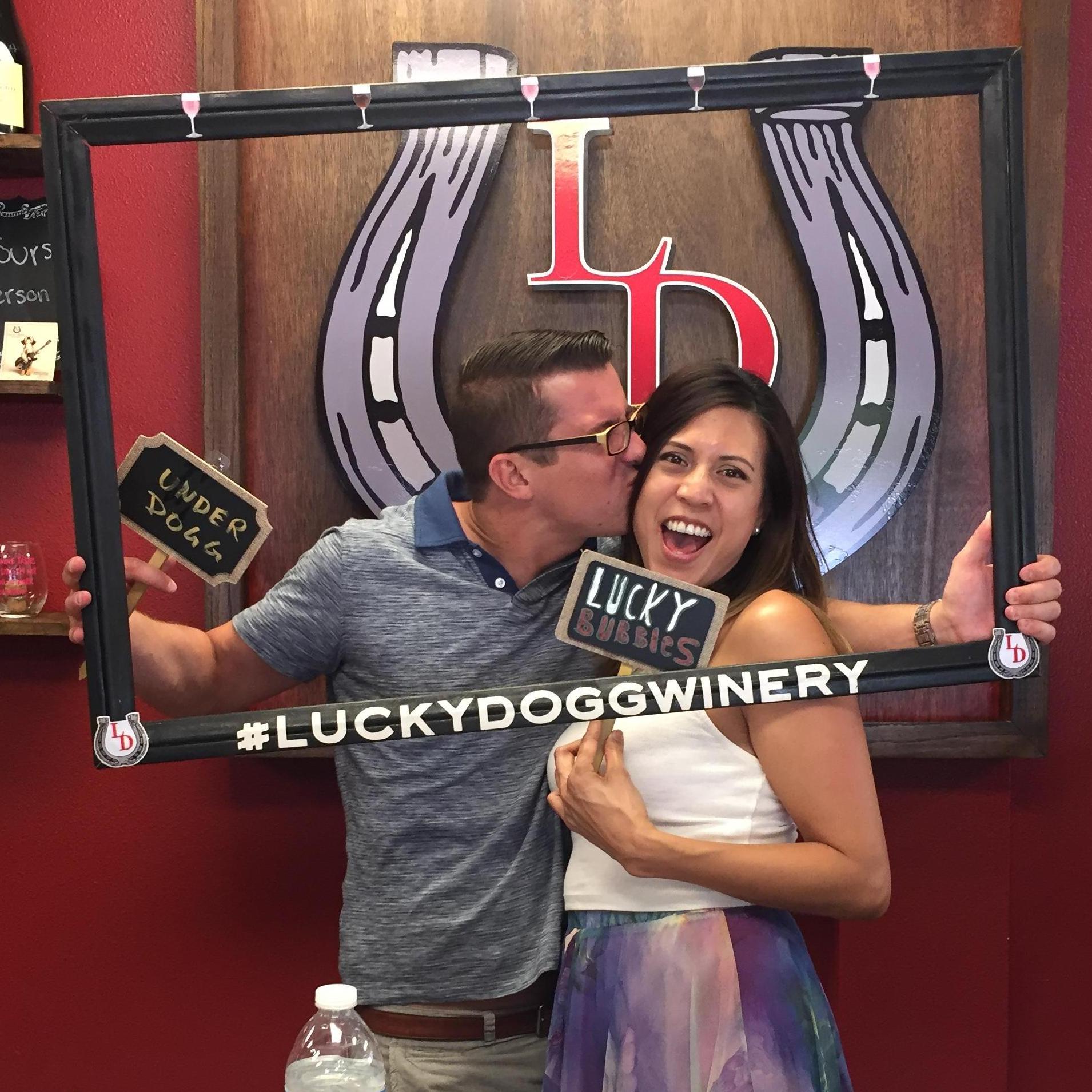 Wine tasting in Solvang, the weekend we first said "I love you."
