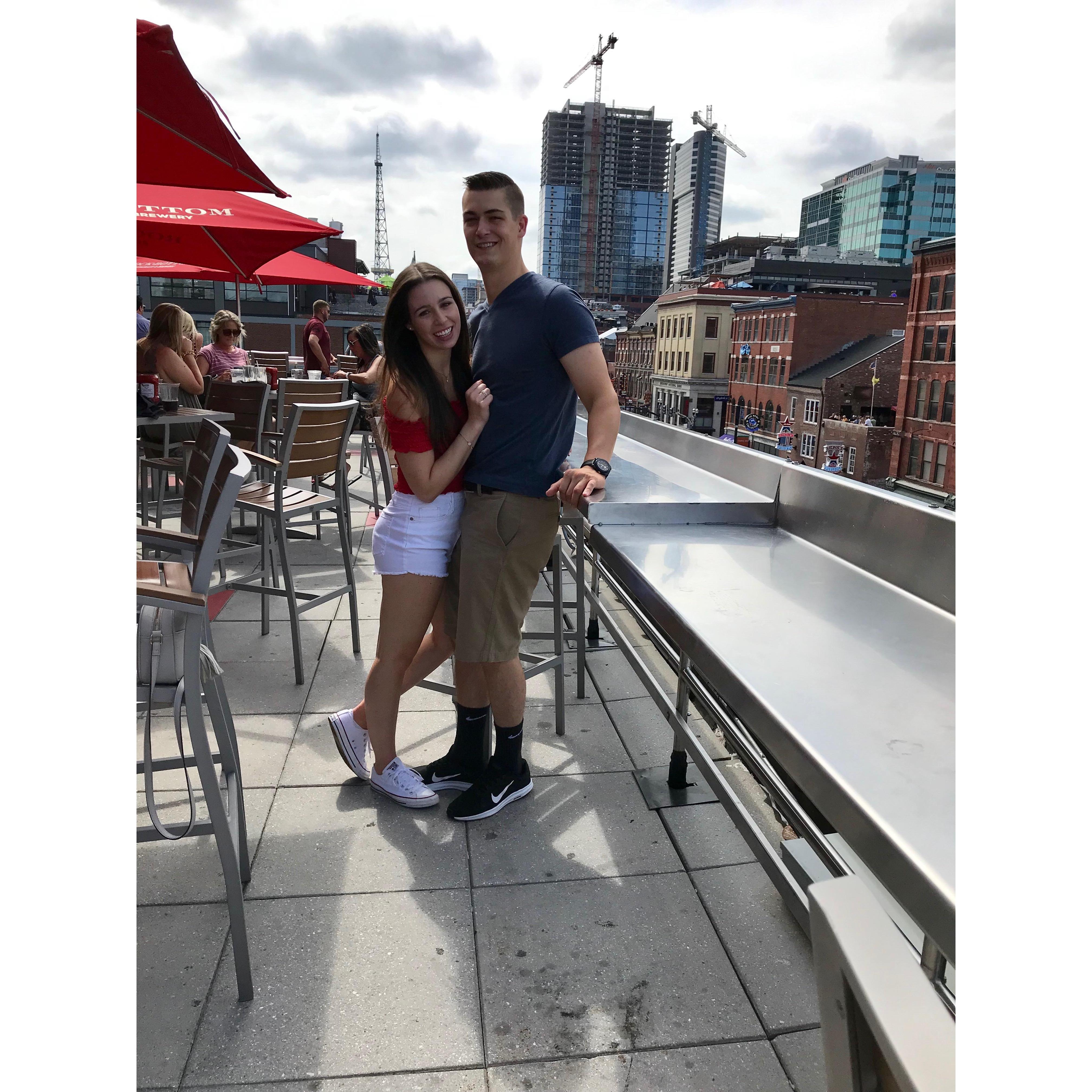 Rooftop bar in Nashville