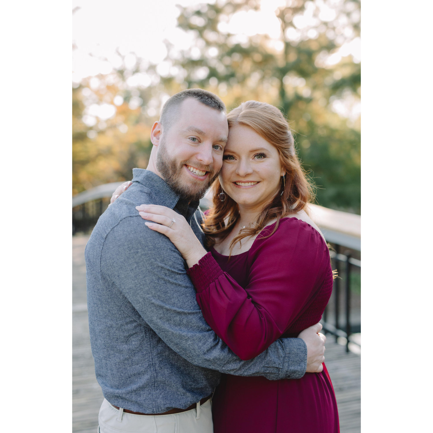 Pullen Park Engagement Photo