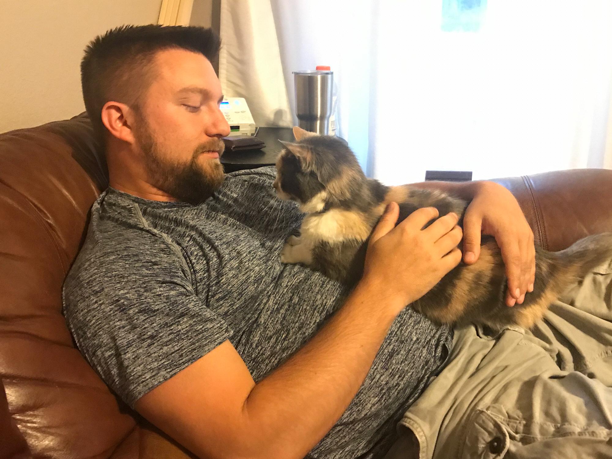 I knew he was a keeper when he snuggled my Callie Sue!