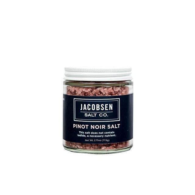 Jacobsen Salt Co. Specialty Sea Salt for Fancy Gourmet Cooking, Infused Sea Salt, Pinot Noir Flavored, 3.5 Ounces