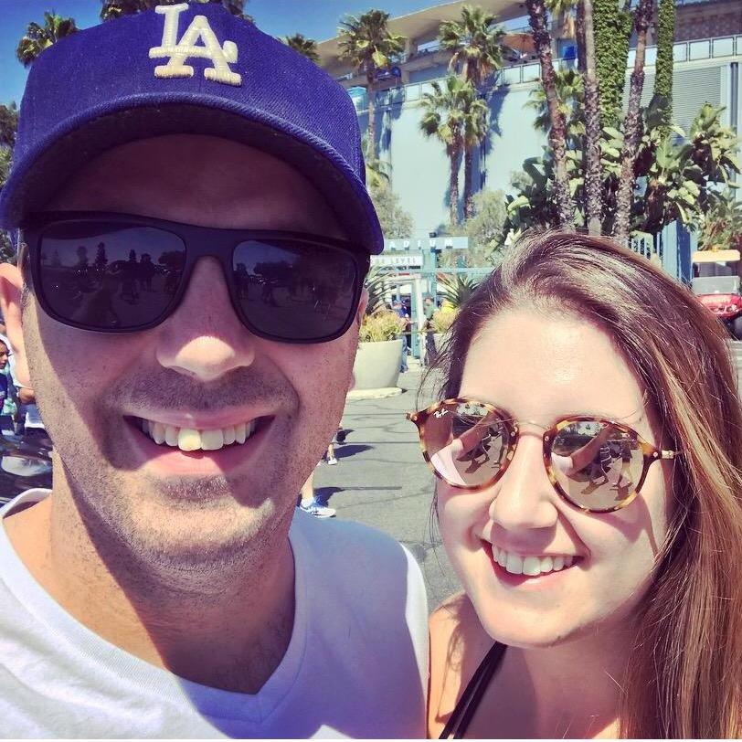 One of our goals is to visit all of the major league ballparks - Dodger Stadium was the second one we checked off together. (June 2018)