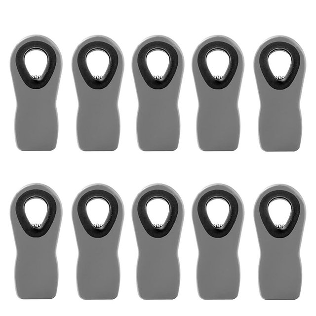 Chip Clips Bread Clips Bag Clips Magnetic Clips Chip Clip Chip Clips Bag Clips Food Clips Clips for Food Packages Chip Bag Clip (10pcs Grey)