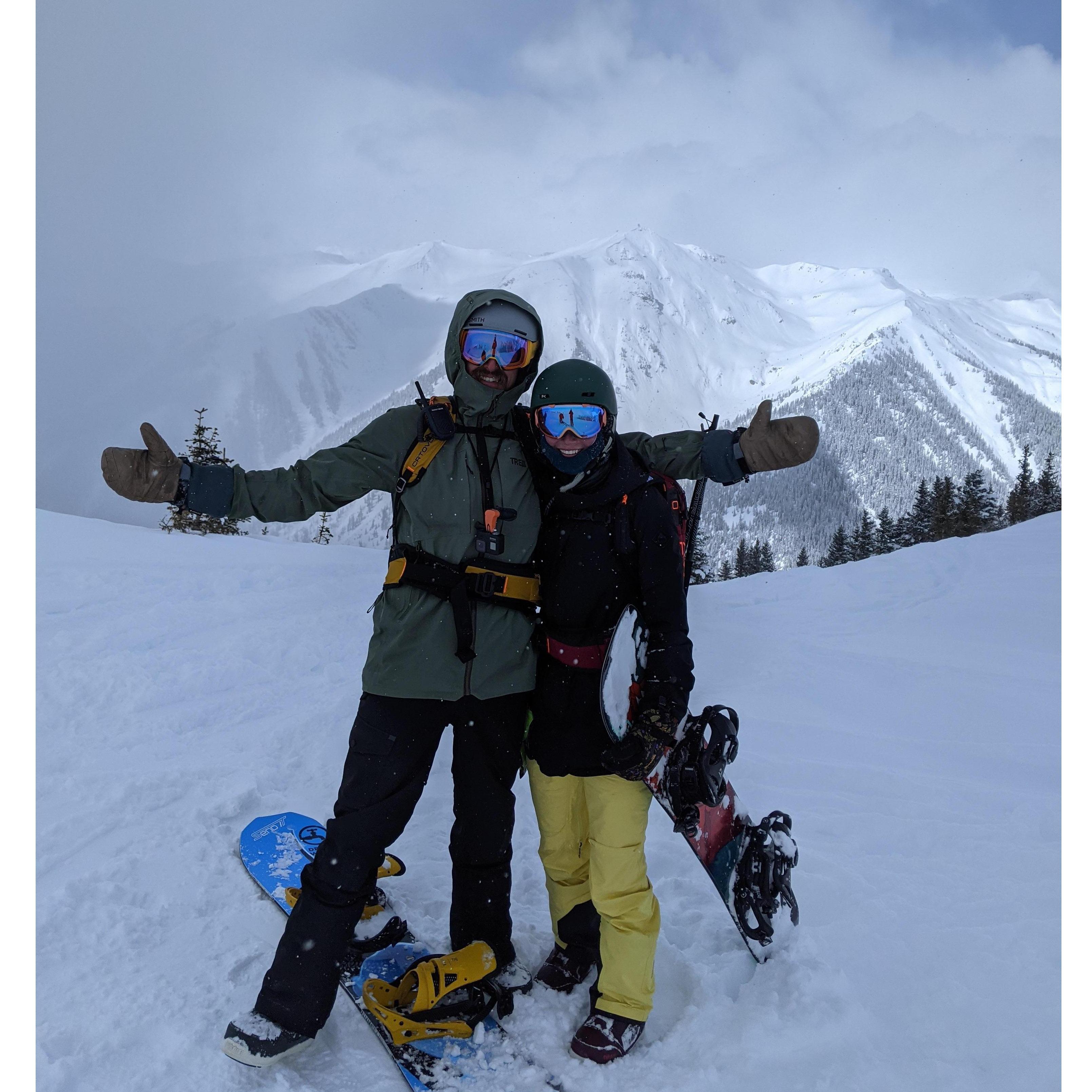 Backcountry riding in Silverton, CO. March 2021
