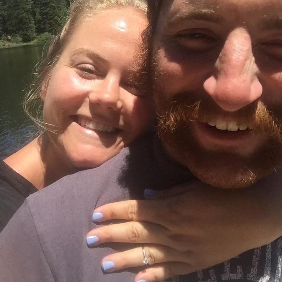 Right after Matt proposed! <3 - 7.8.2017