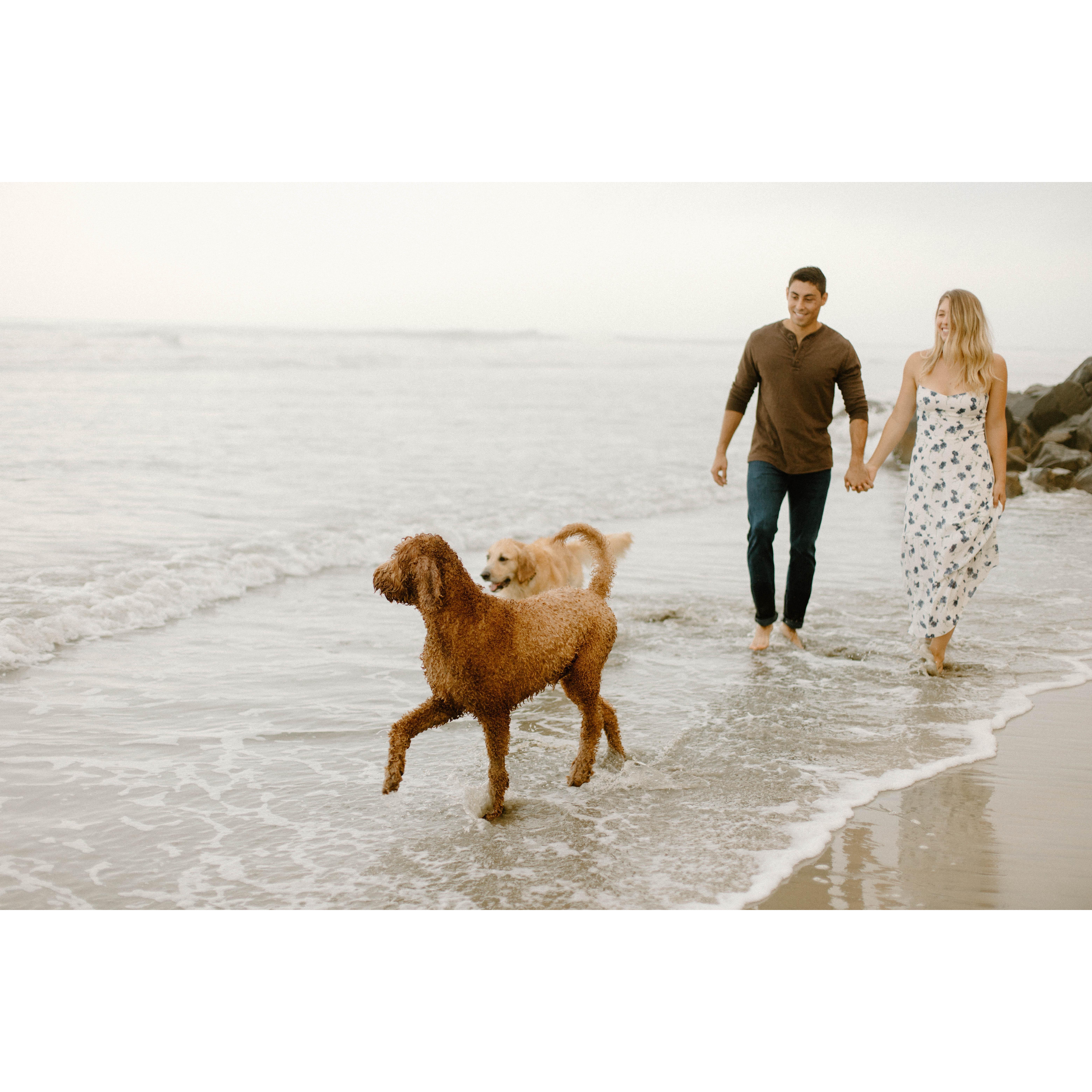 We spend most of our weekends at the beach with our boys.