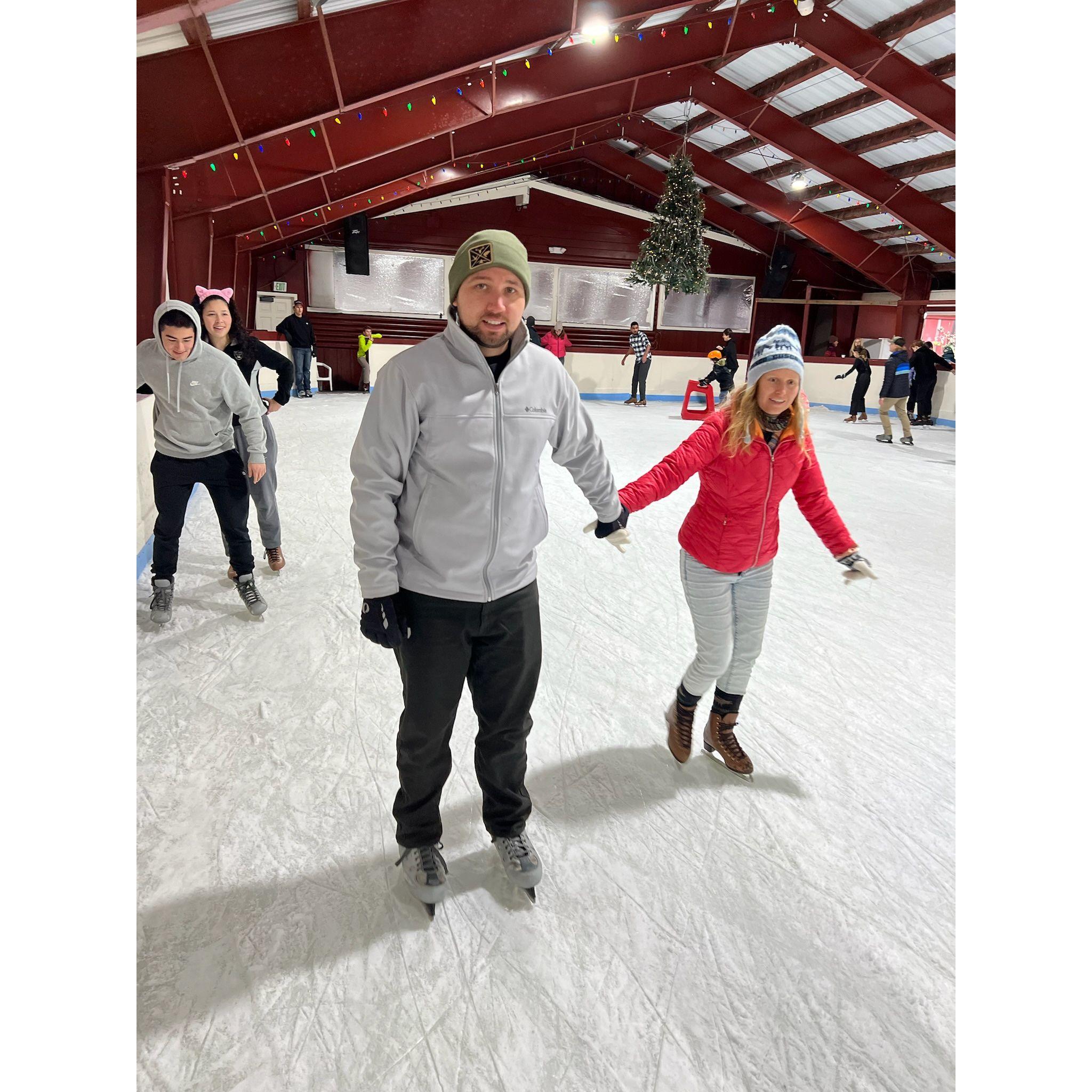 Ice-skating at Long Barn, CA