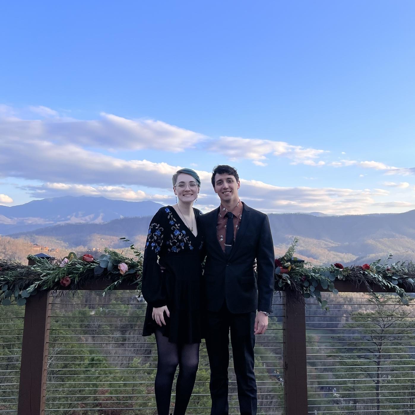 Experiencing the Smoky Mountains for the first time together for cousin Alyssa and Eddie’s Wedding