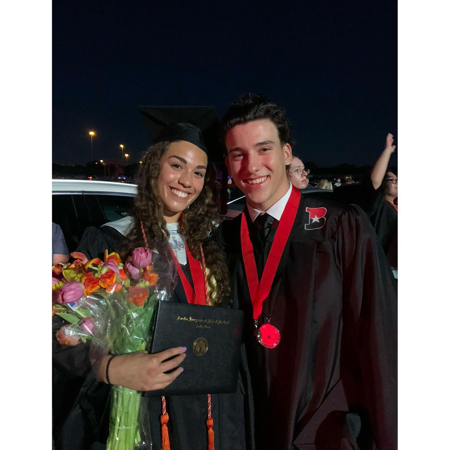 We Graduated! With our class of 701, we walked the stage for Bowie High School at Burger stadium. After the ceremony, they stayed up all night for Project Graduation: unlimited access at High Five.