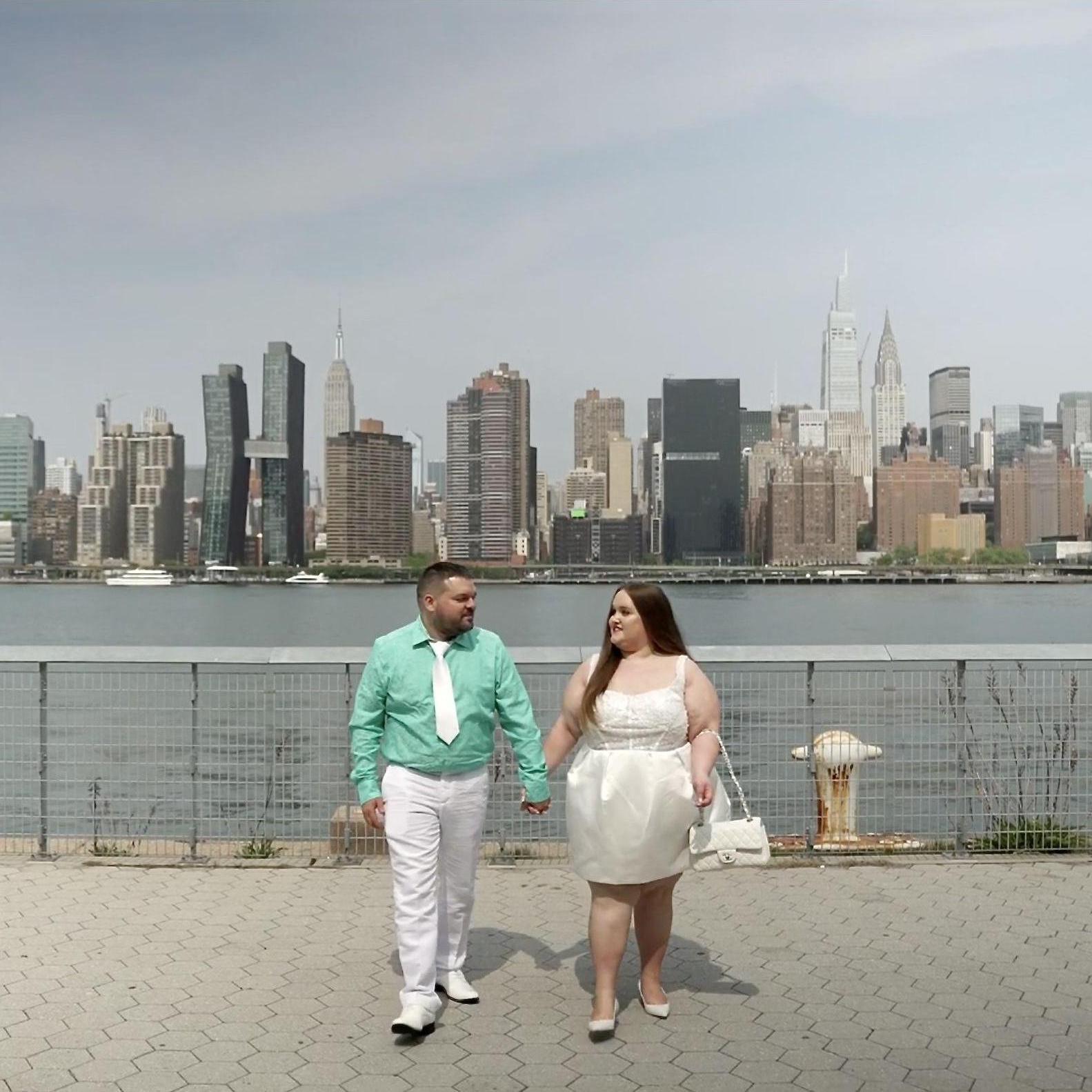 Walking in Long Island City.