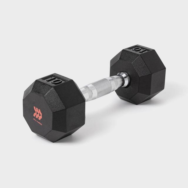 Hex Dumbbell 10lbs Black - All in Motion™