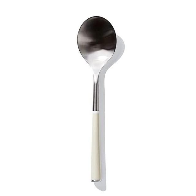 The Metal Spoon Stainless Steel for Cooking, Stirring, Basting, Serving, 1/4 Cup Measuring Cup, Dishwasher-Safe, Cool Neutral
