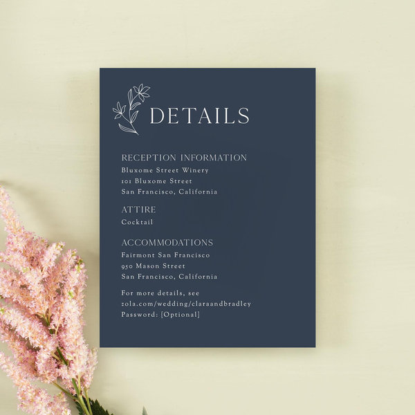 Zola Wedding Enclosure Cards - Creston