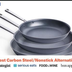 Misen: 3 piece set, non-stick frying pans