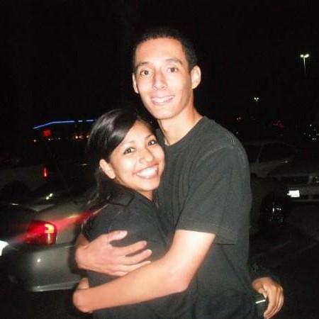 Our first picture together while on an outing at what used to be called The Block