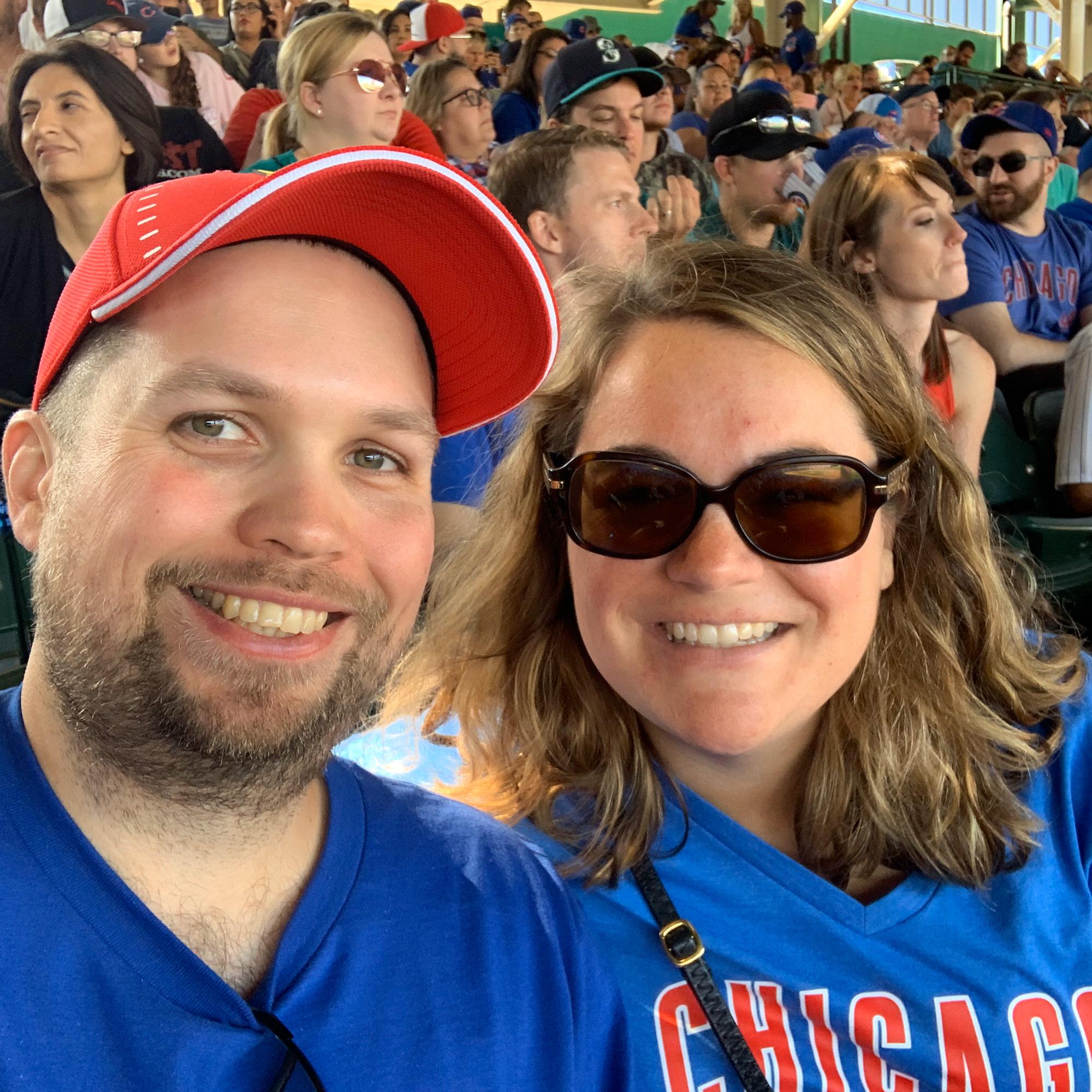 Ashley's birthday, Cubs game, Chicago, September 2019