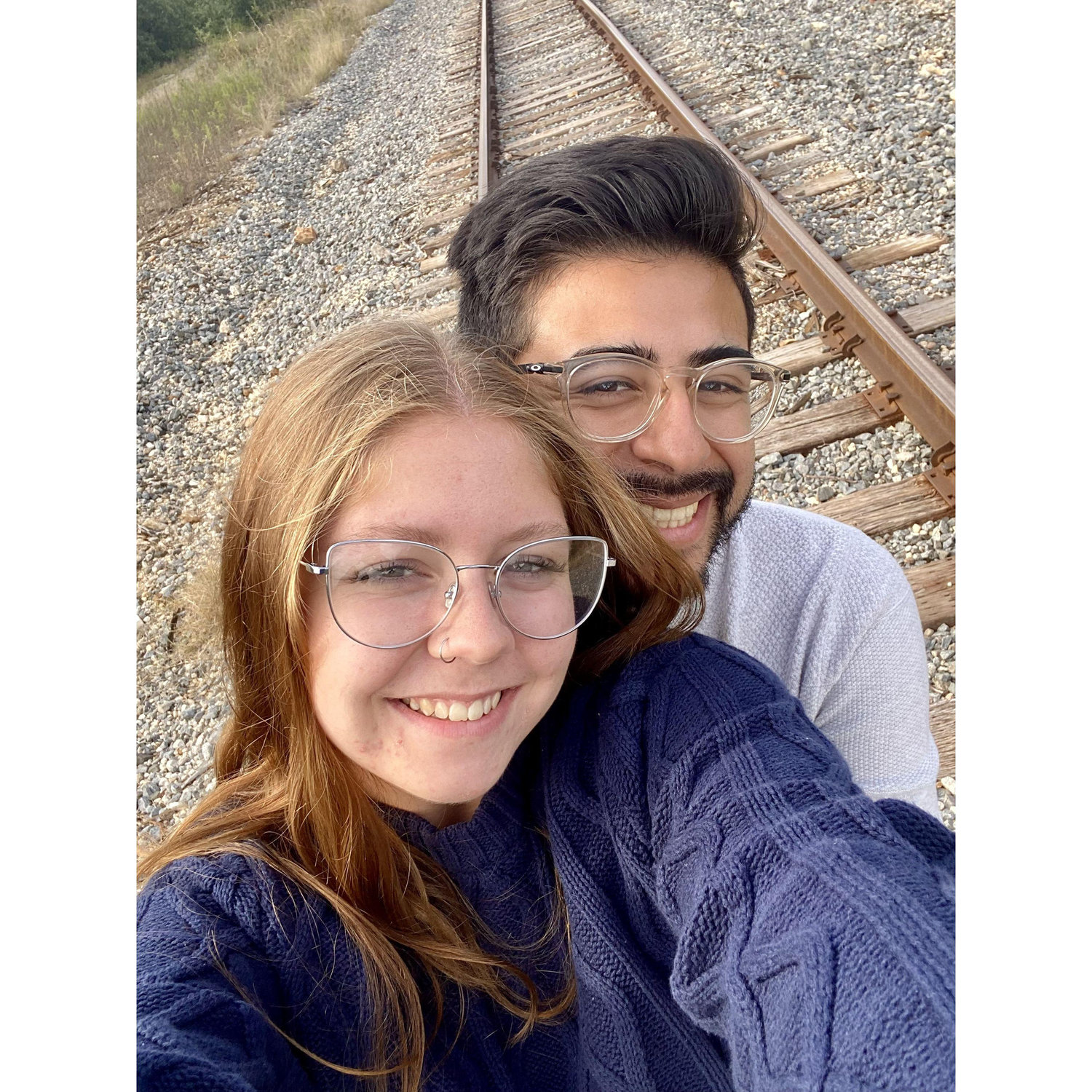 One of our first dates - we found this railroad while walking a random trail in San Antonio! 
October 2023