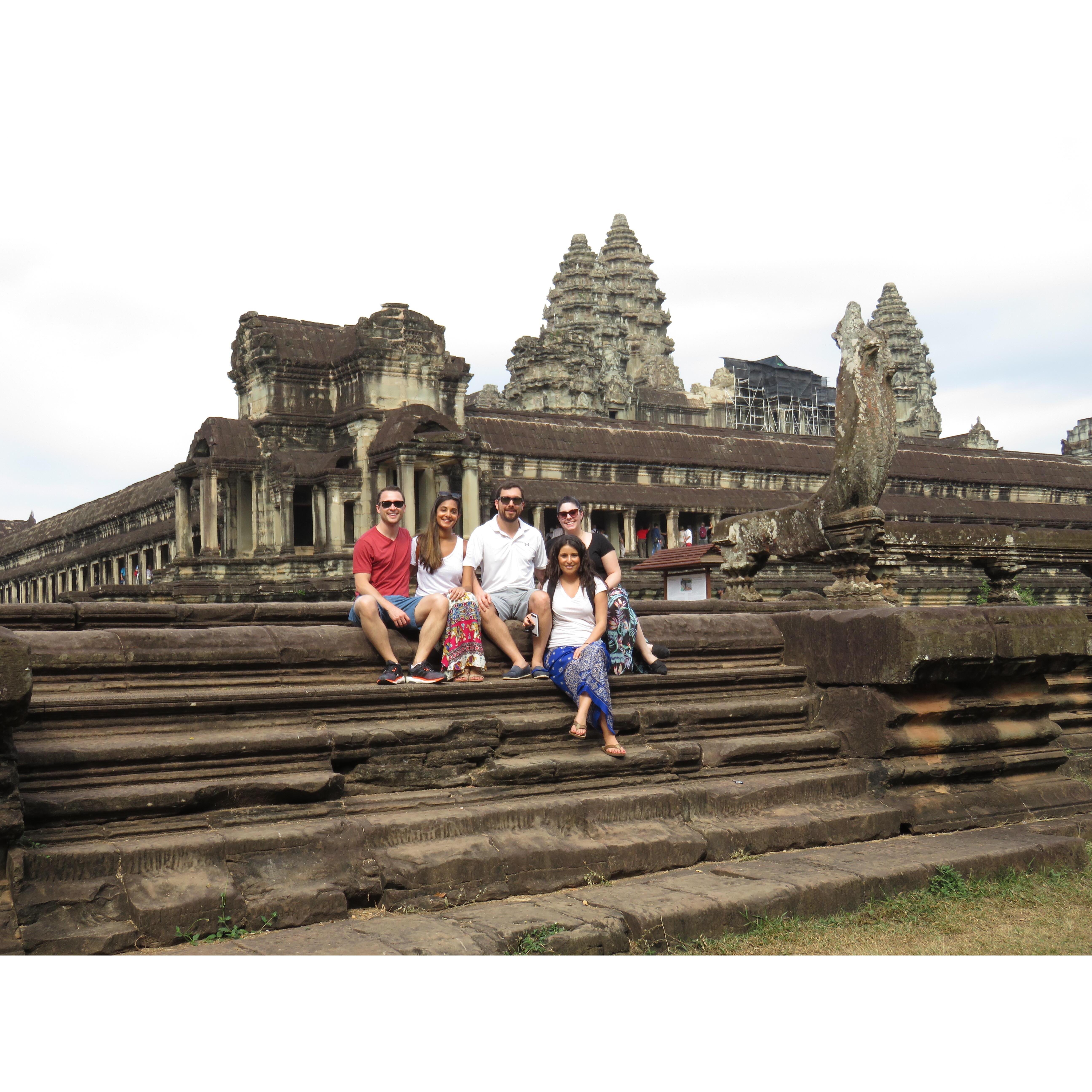 Siem Reap, Cambodia with Luke, Varsha and Laura.