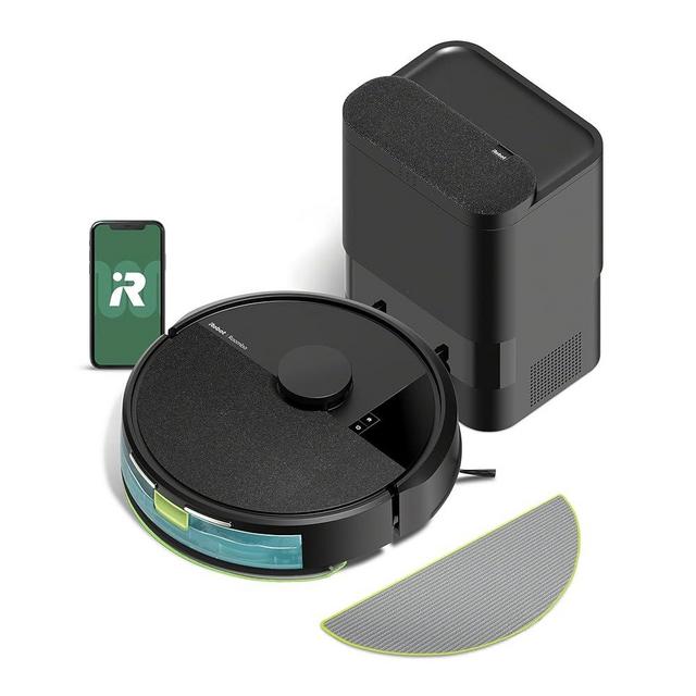 iRobot Roomba 104 Combo Robot Vacuum & Mop + AutoEmpty Dock - Amazon Exclusive, Self-Empties for 75 Days, Intense Power-Lifting Suction, LiDAR Navigation, Multi Cleaning Modes, Avoids Mopping Carpet