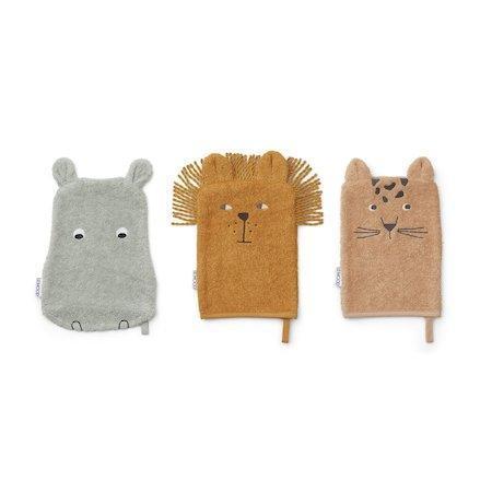 Liewood Sylvester Washcloths - Safari Mix