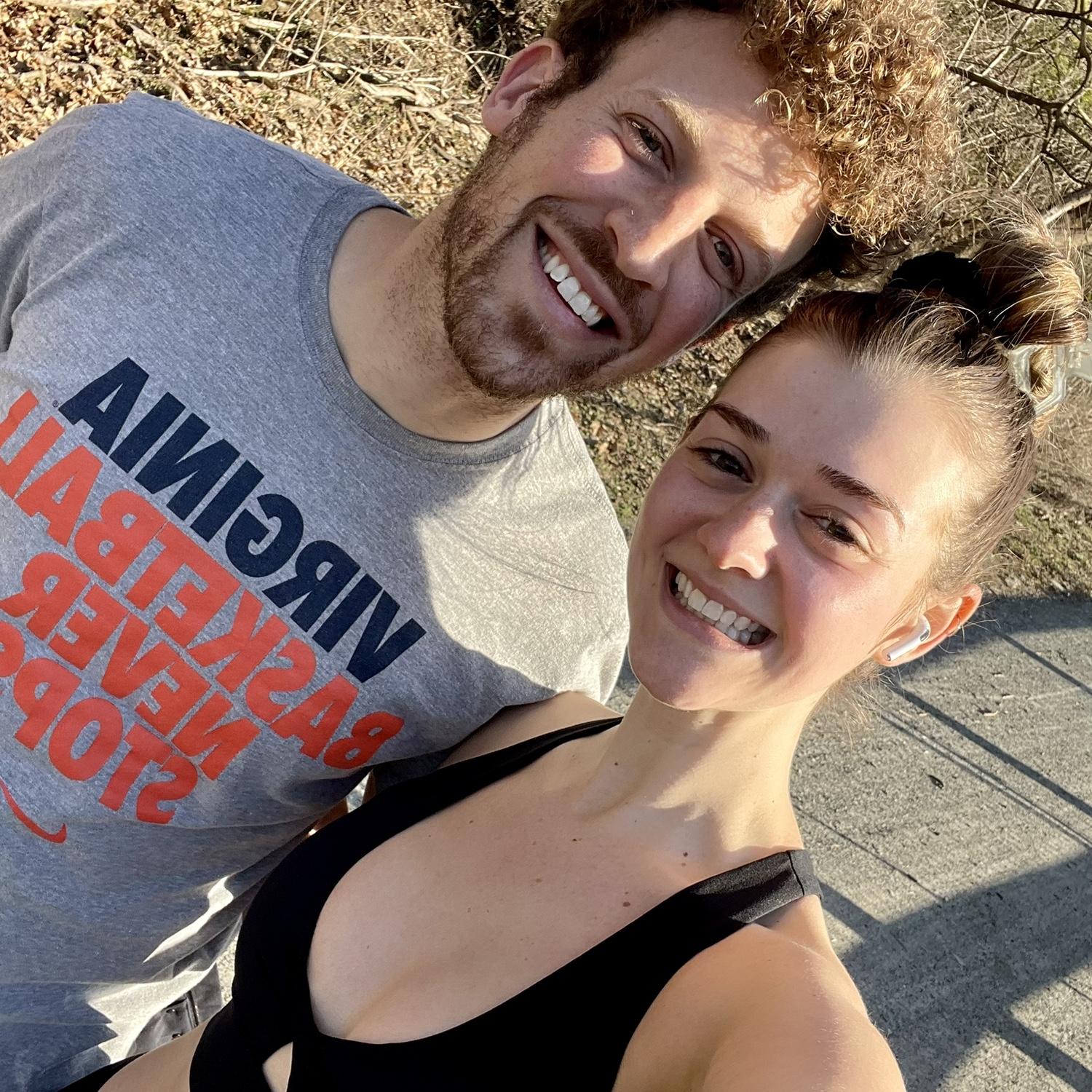 Running on the trail behind Meg's first apartment in Manayunk.