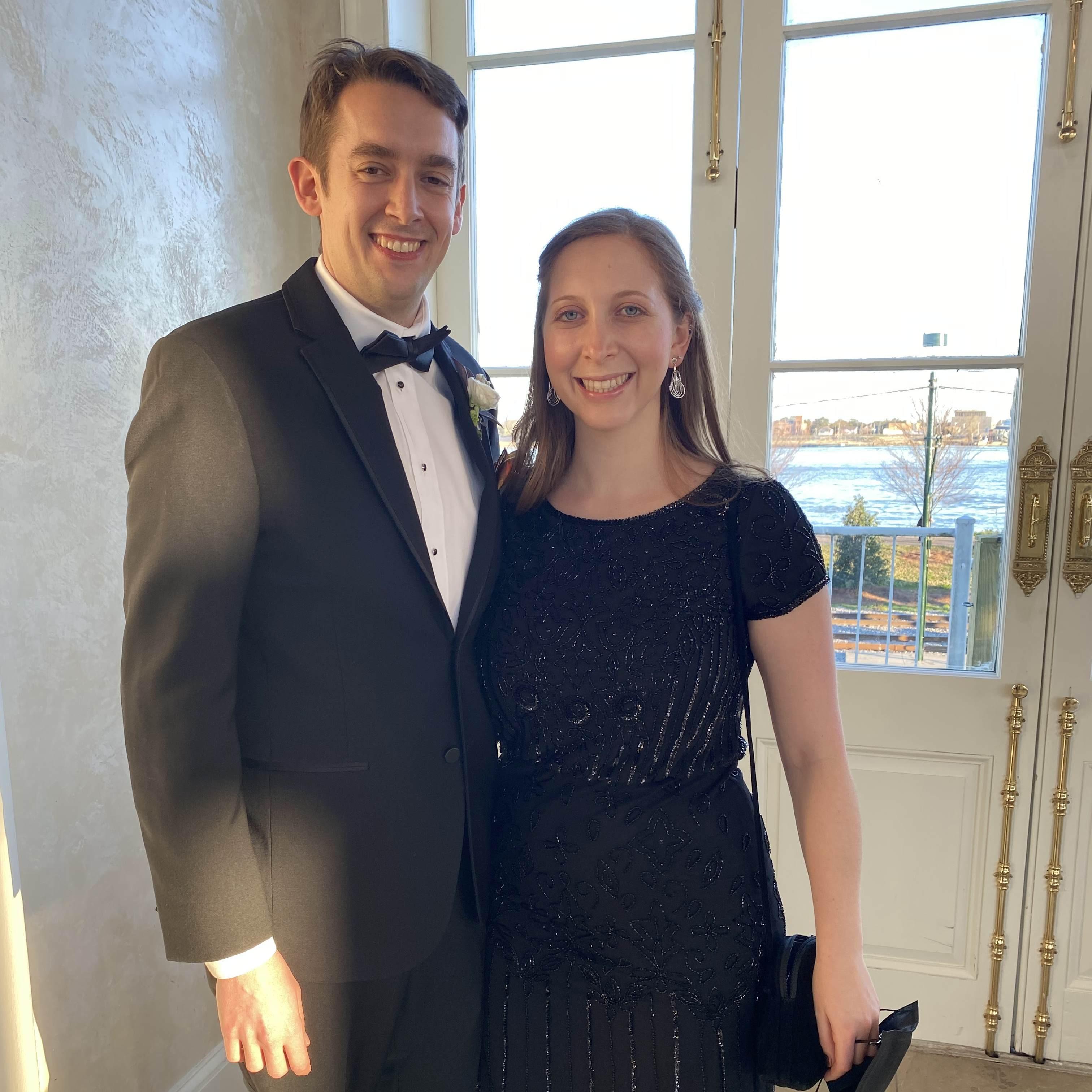 At Jim and Alana's wedding in NoLa in February 2022