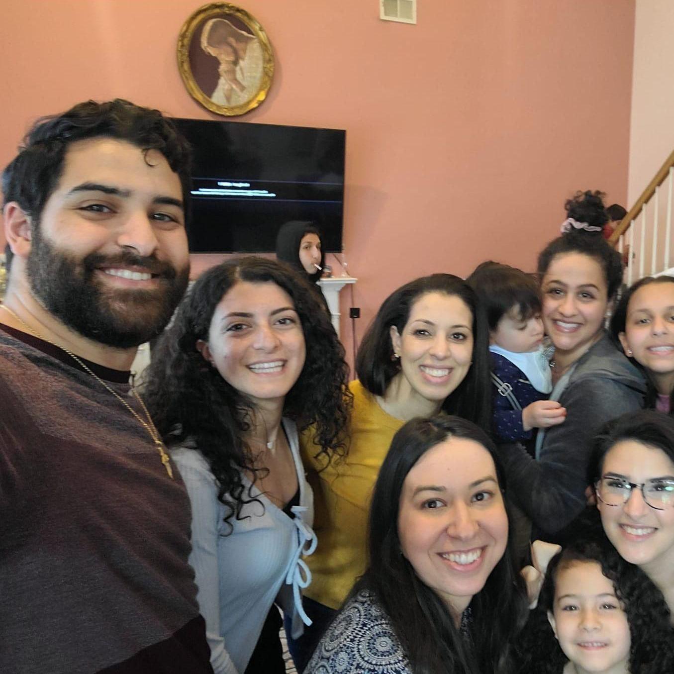The first time Lena met Matt's Family! Sorry for anyone I cropped out hahaha
