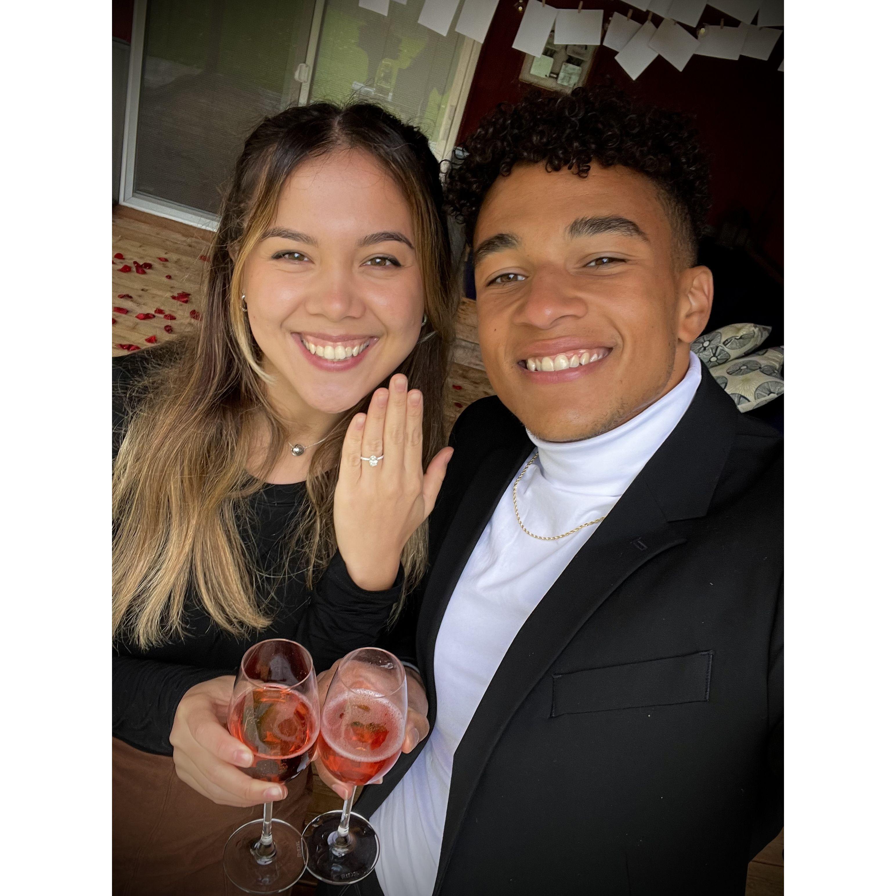 8 years later, we're engaged!