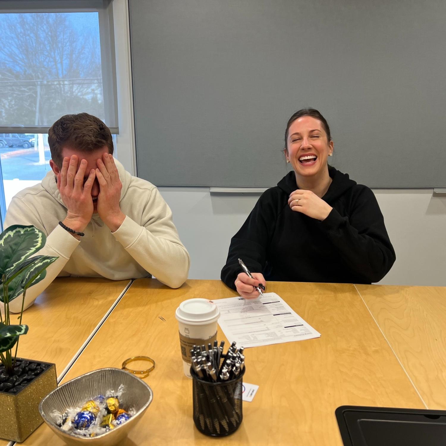 Kevin is signing up for a life of happiness :)