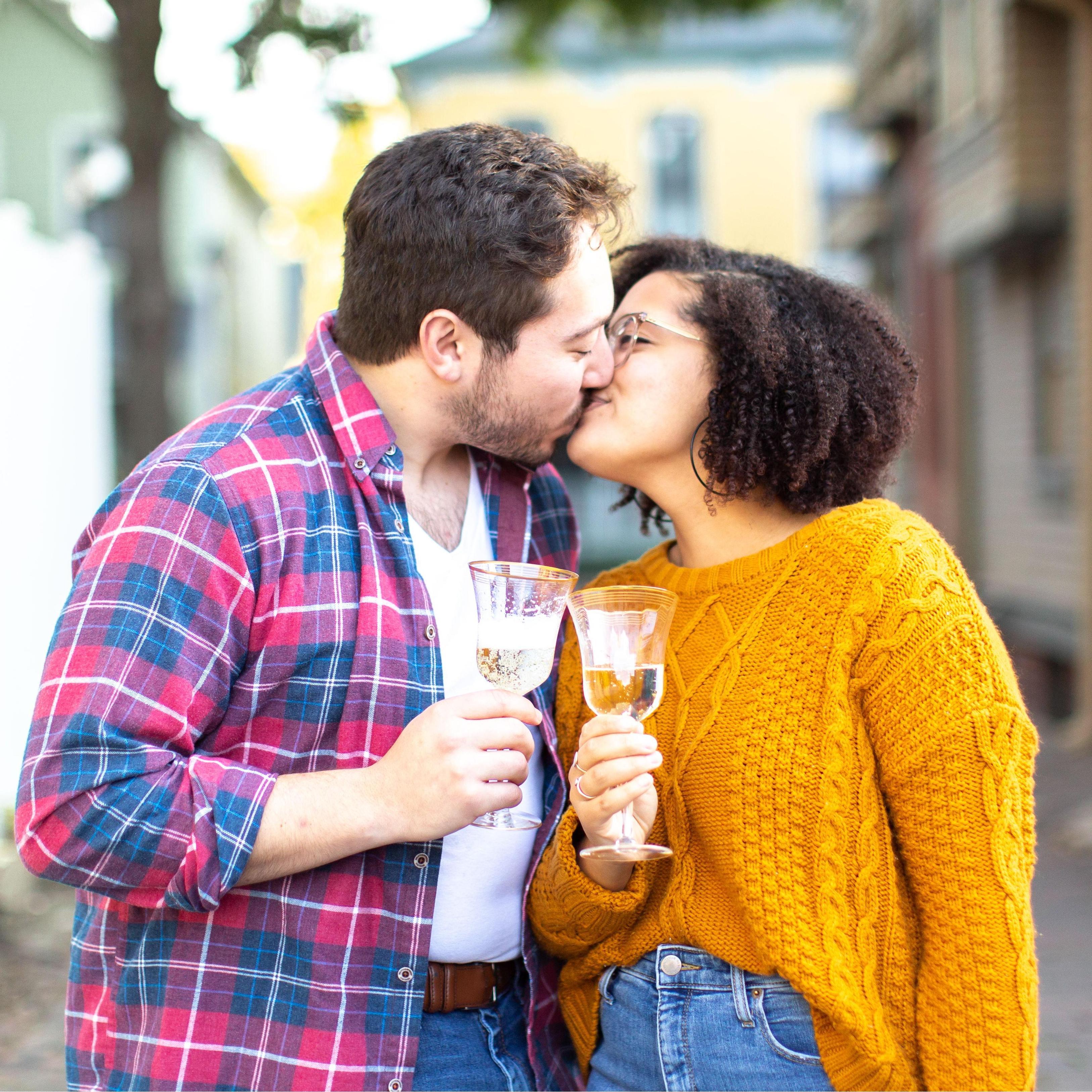 She was worried this would be the actual engagement after dating a little more than 3 months!
Photo courtesy of Caeli Watzlavic Photography