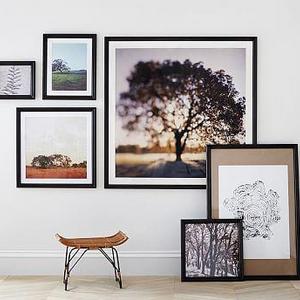 Ridge Distressed Gallery Picture Frame, 13 x 15" Distressed Black