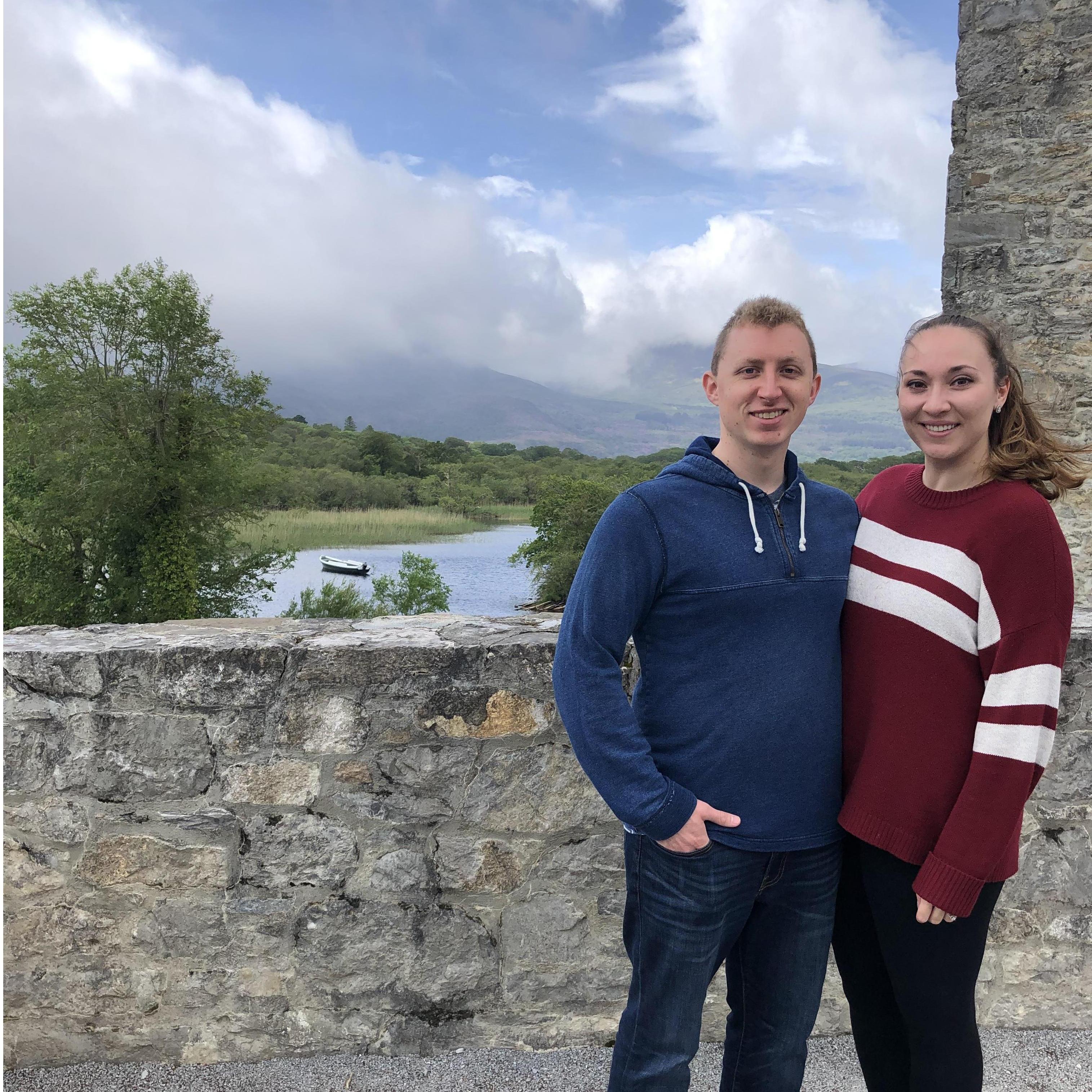 Admiring the magical view of Killarney National Park from Ross Castle in Ireland!