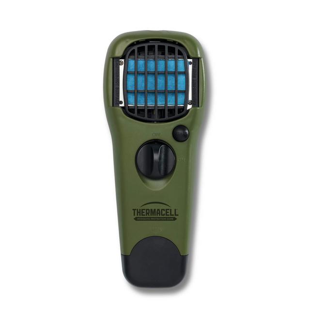 Thermacell MR150 Portable Mosquito Repeller, Olive Green; DEET-Free, Scent-Free Mosquito Repellent; 15 Foot Protection Zone with Fuel Cartridge and 3 Repellent Mats Provides 12 Hours of Relief