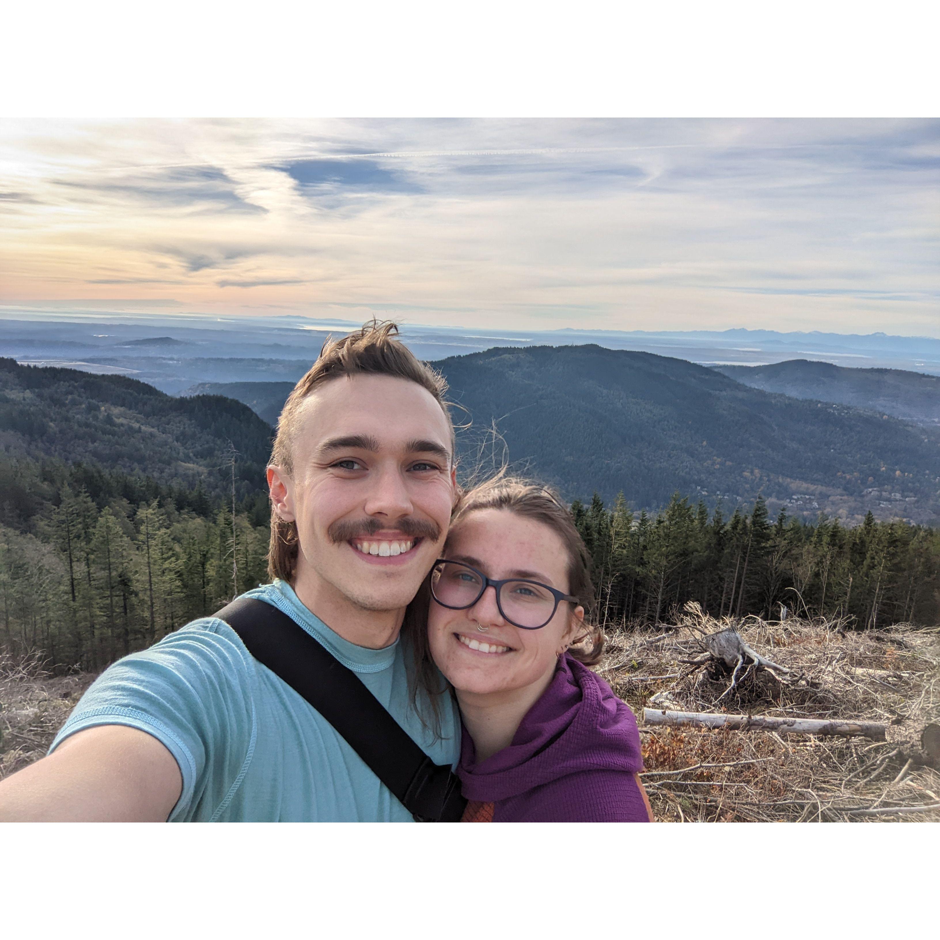 at the summit of Tiger Mountain in Issaquah