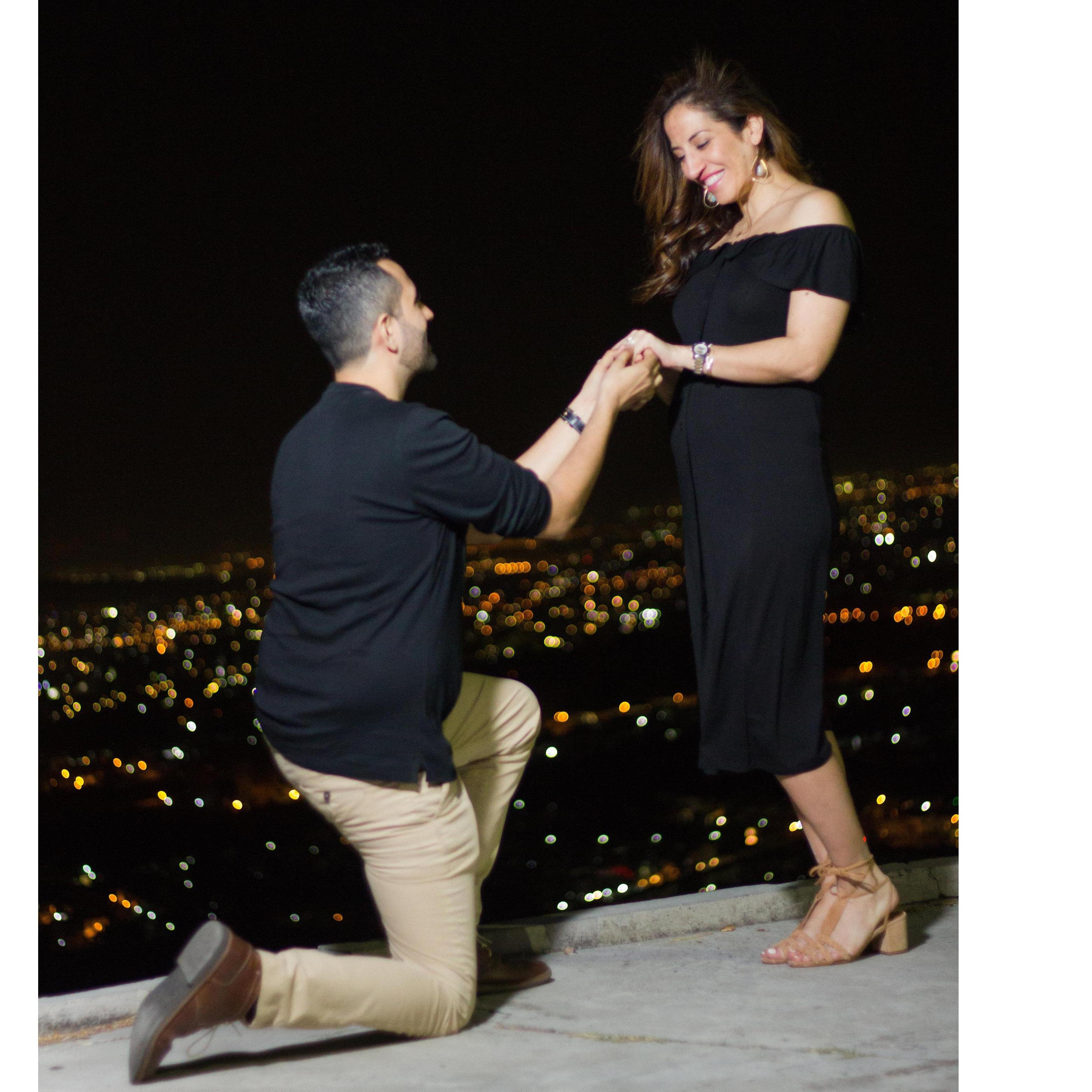 When Julian proposed in a beautiful hill in Guadalajara, Mexico