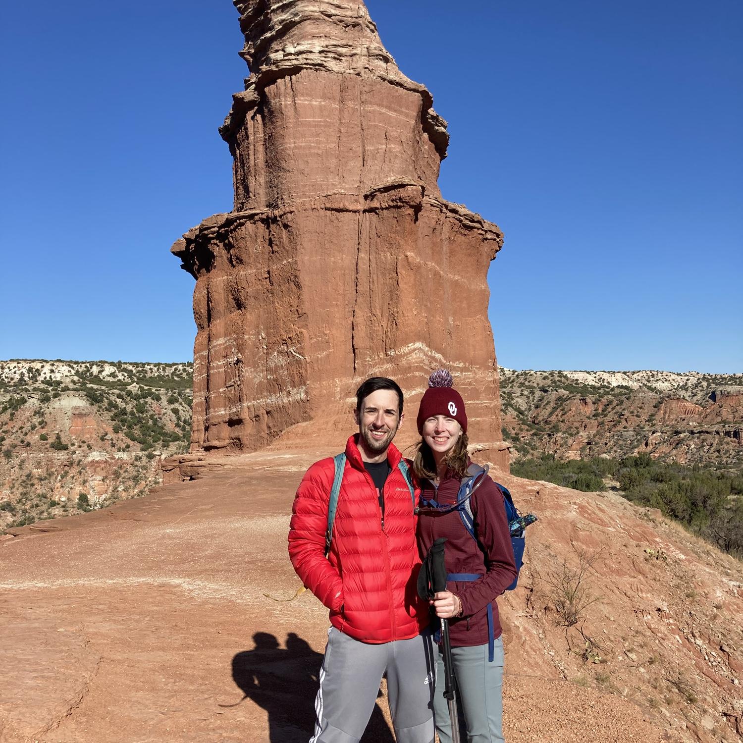 Hiking at Palo Duro Canyon State Park. October 2023