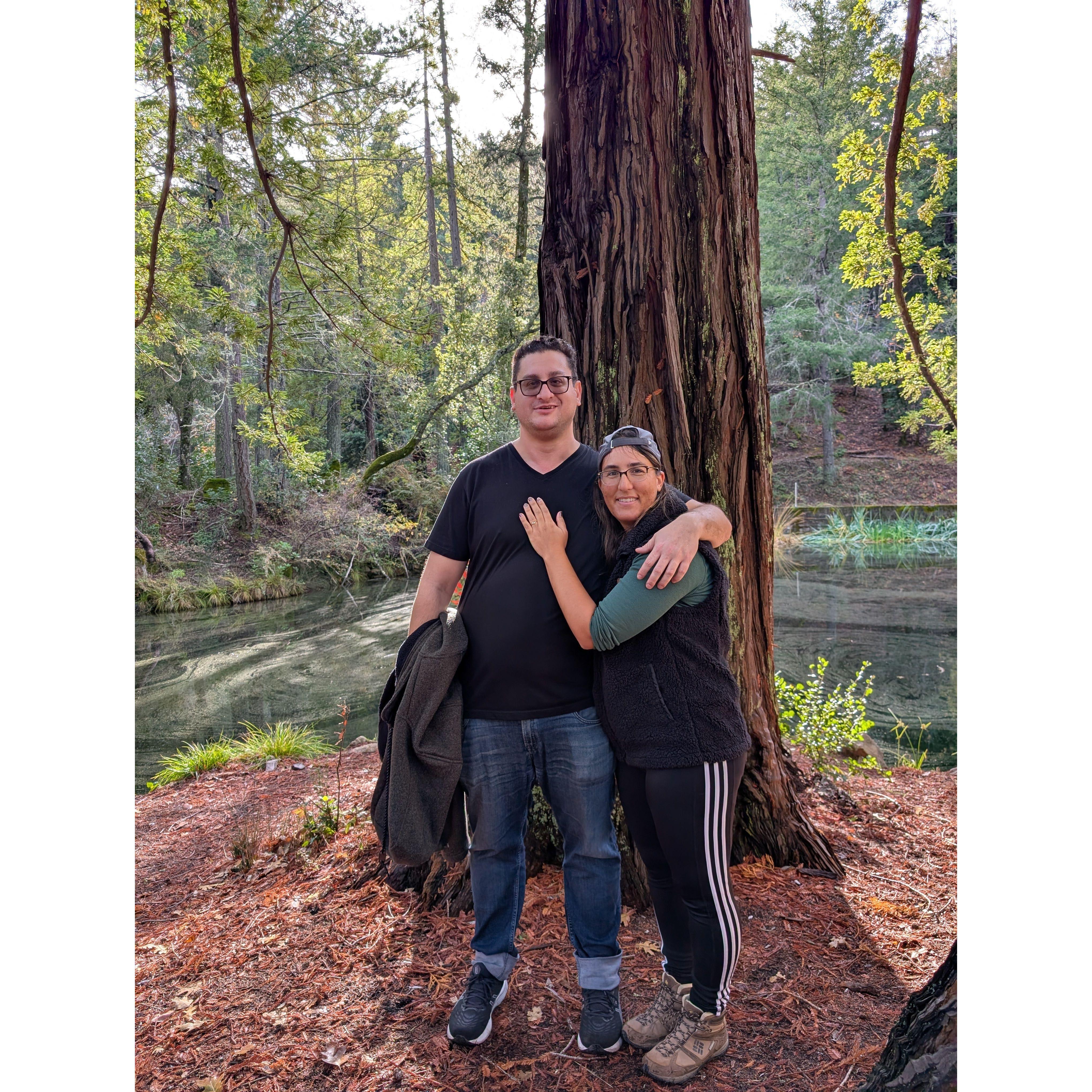 My Mom made Elran re-propose on our Thanksgiving hike