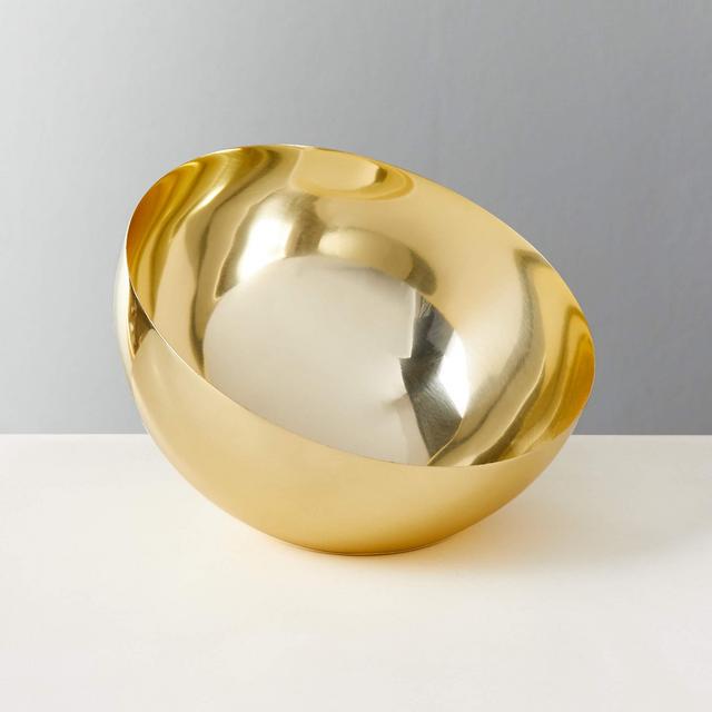 CB2 Hera Large Gold Champagne Bowl