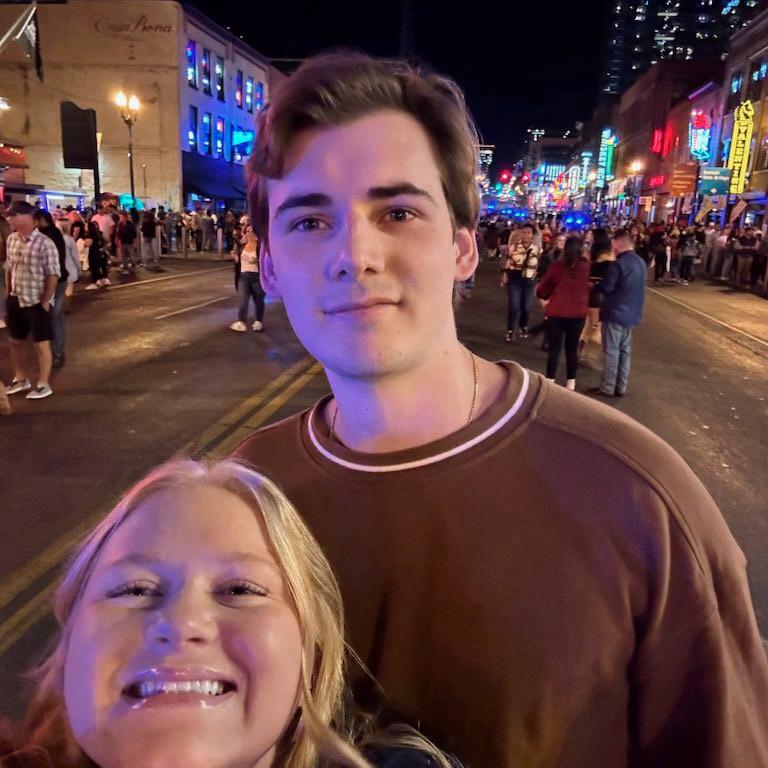 Evan's first time on Broadway!