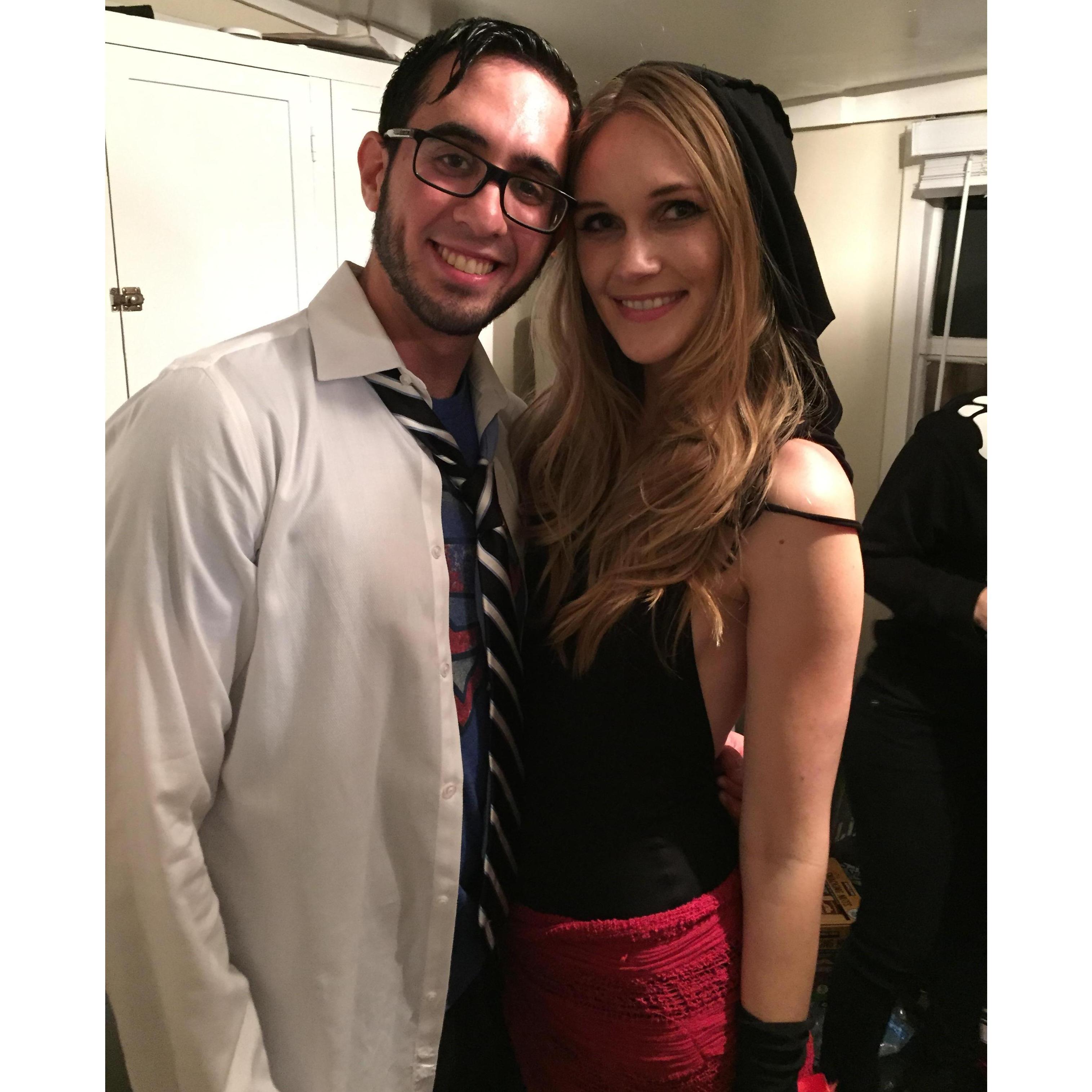 Our first photo together - around Halloween 2015