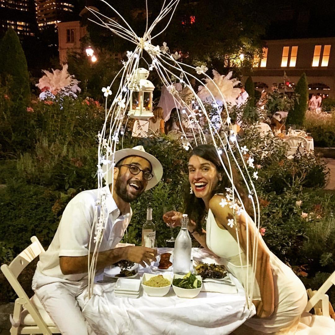 diner en blanc is an annual tradition for us. most romantic night of the year