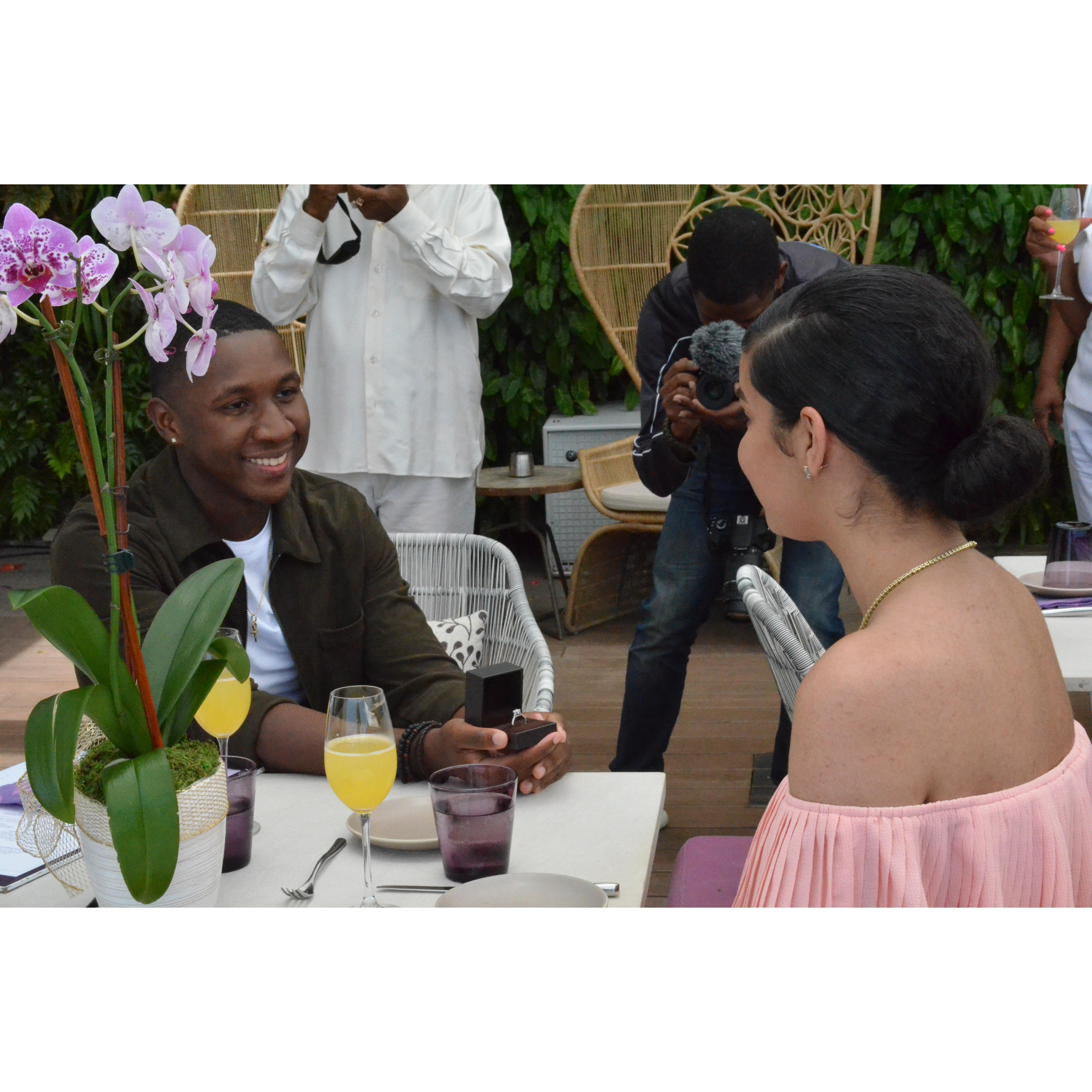 Joshua pops the question and Amanda says.....