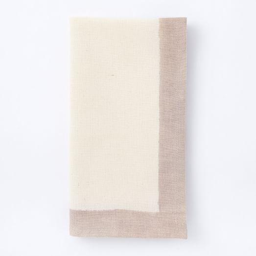 Hand-Blocked Geo Napkins (Set of 4)