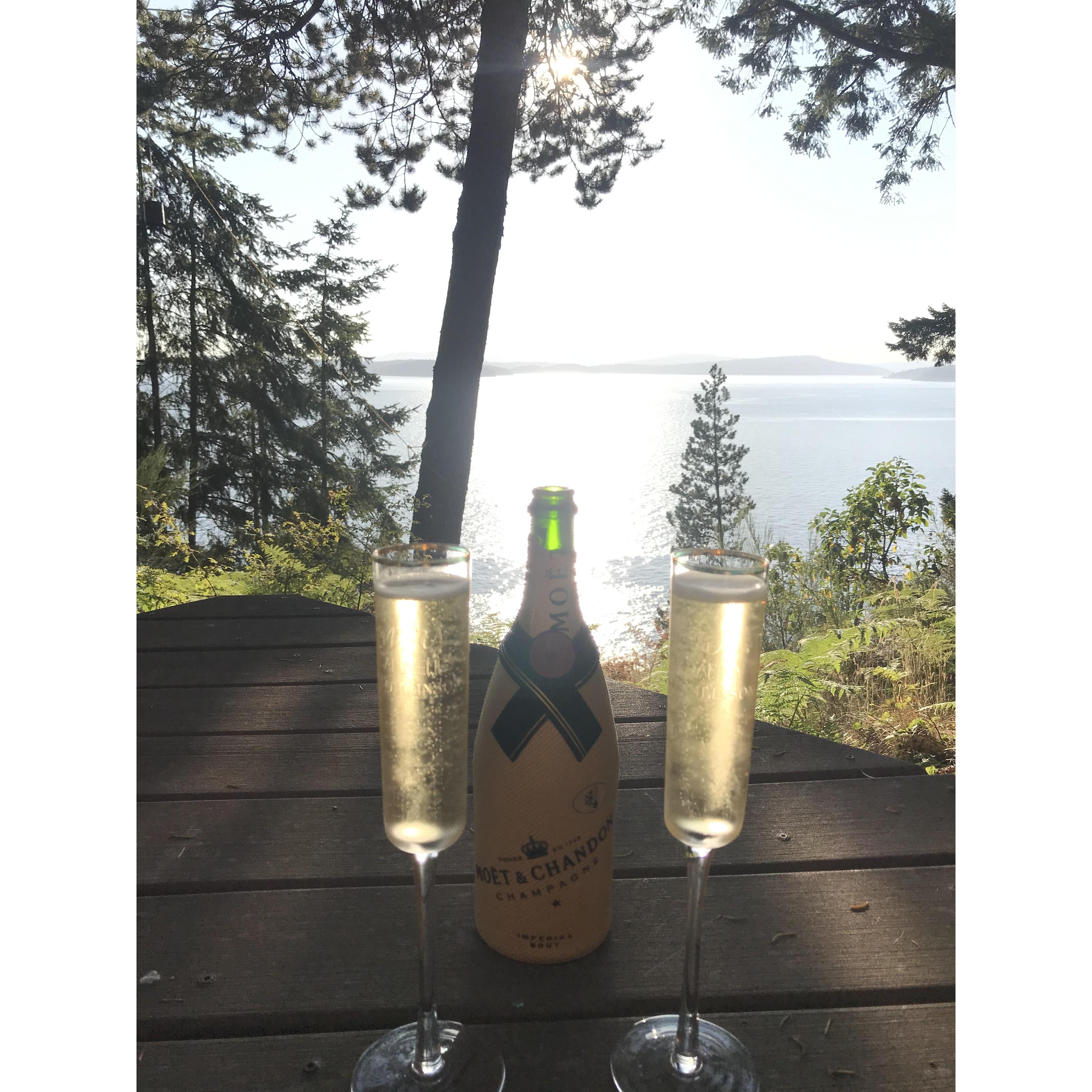 First Anniversary- same spot we got married